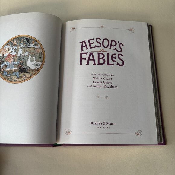Aesop's Fables- Barnes and Nobles Hardcover Edition - Picture 3 of 6